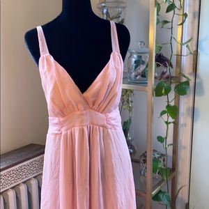Pietro brunelli pink powder floor length dress NWT